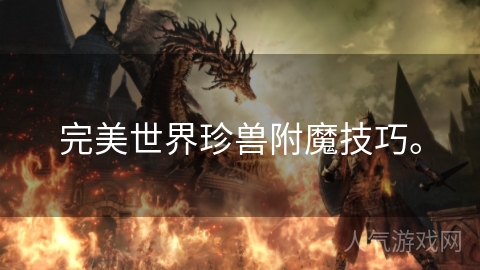 完美世界珍兽附魔技巧。